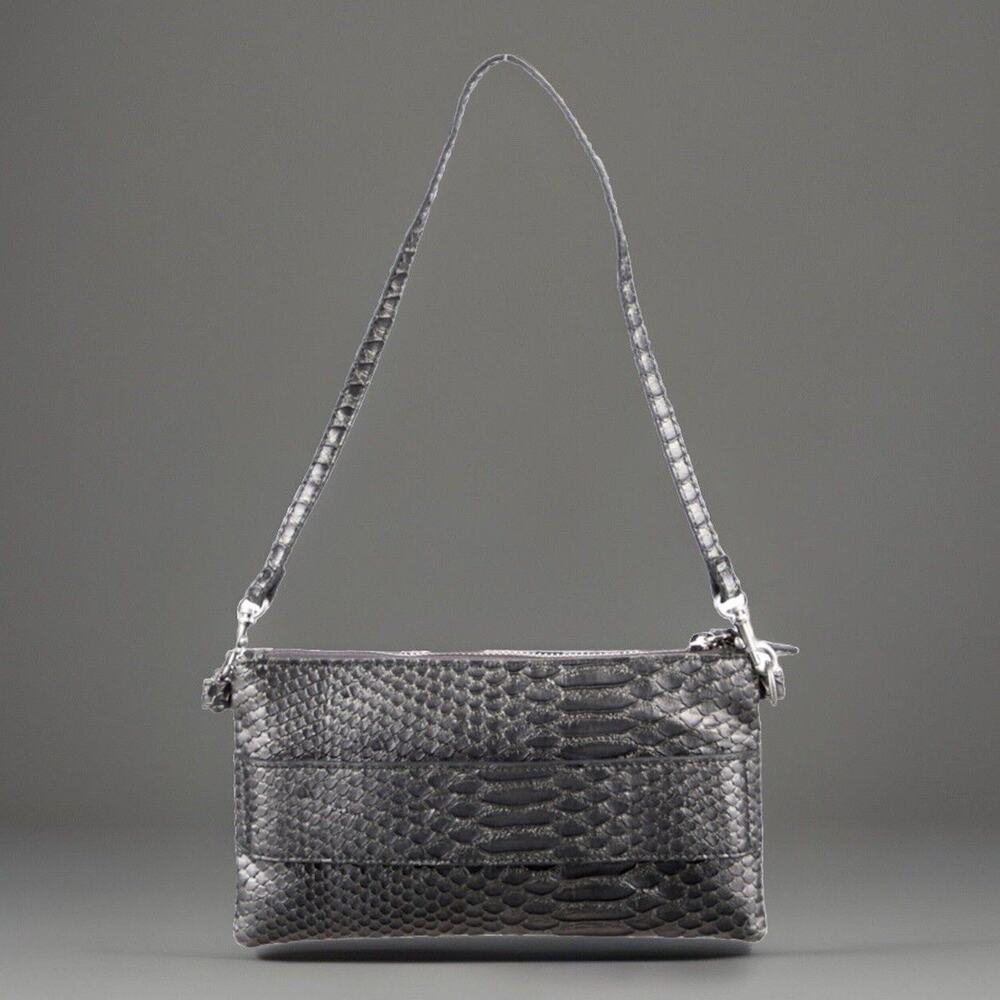 Devi Kroell Metallic Python Shoulder Bag - image 4